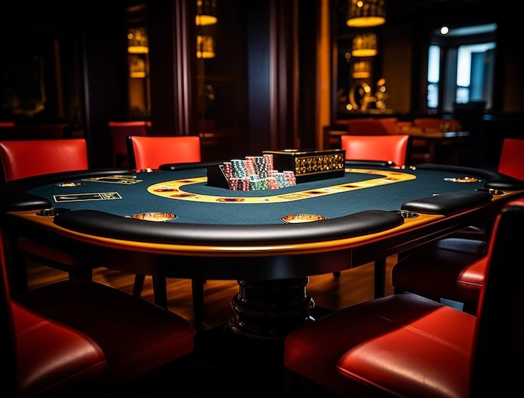 Kartu komunal dan tangan pemain di Casino Hold'em sule 66